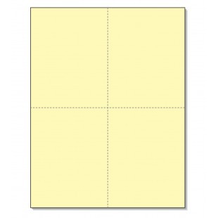 Perforated Cards Yellow 4/Pg 250/Pk