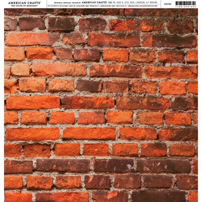 Patterned Paper - Single Sided - Industrial Bricks 12x12