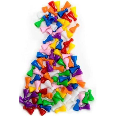 Assorted 25mm Game Pawns in 8 Colors 96/pk
