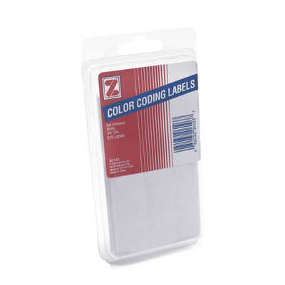 Color Coding White Labels 3/4" 510/pk