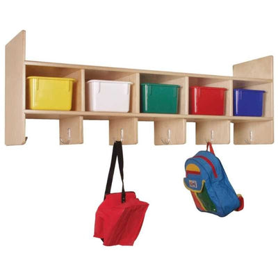 5-Section Wall Locker with Multi-Colored Trays