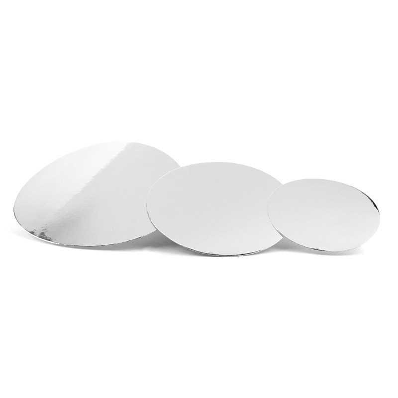 Silver Mirror Board Circles 25/pk