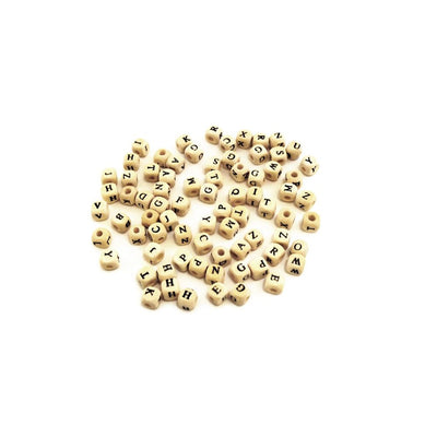 Letter Beads 8mm Natural 70/pkb (closeout)