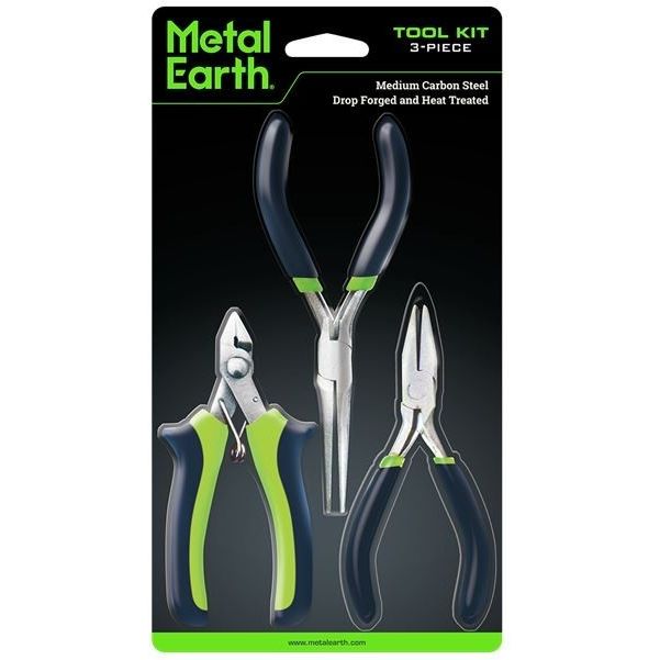 Metal 3D Puzzle, 3-Piece Tool Kit Clippers, Flat Nose Pliers, Needle Nose
