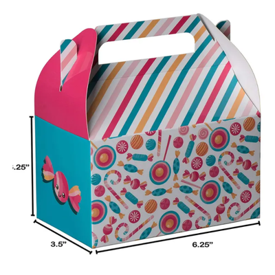 Paper Treat Boxes Candy 6.25" X 3.75" X 3.5" 10 Pack