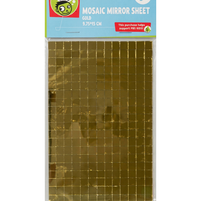 Mosaic Mirror Sheets 9.75 x 15cm Gold 294 pcs
