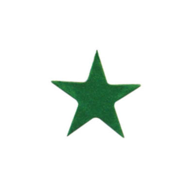 Green Foil Star Stickers 1/2" 250/pk