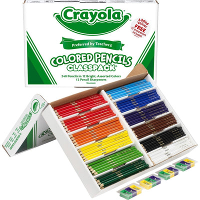 Crayola Colored Pencil Classpack 12 Colors 240/pk