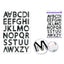 Paper 3D Alphabet stickers