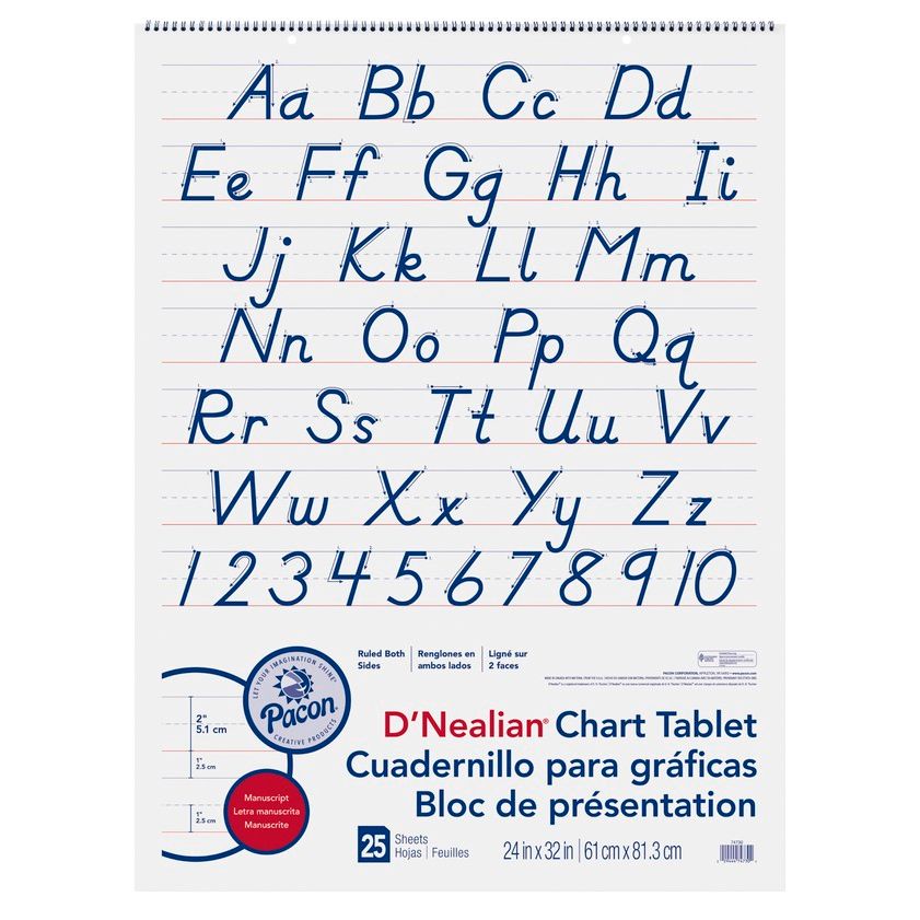 Manuscript Chart Tablet, 2" Ruled, 25 Sht.