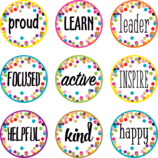 Confetti Positive Words Mini Accents 2-5/8” x 2-5/8” 36/PK