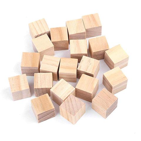 Wooden Cubes (5/8", 500/pk) (Closeout)