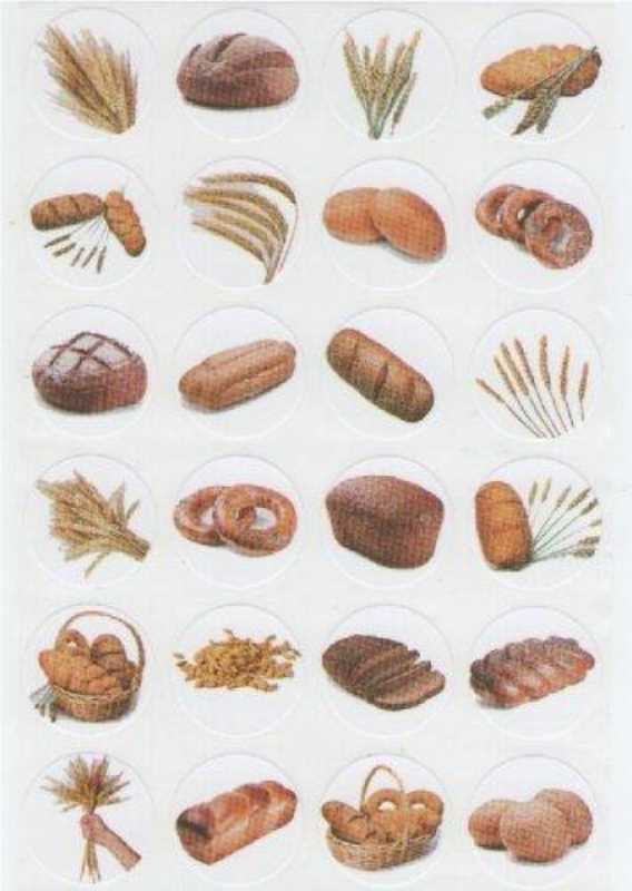 Bread Hamotzi Assortment Stickers (10 Sheets)