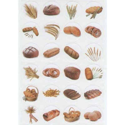 Bread Hamotzi Assortment Stickers (10 Sheets)
