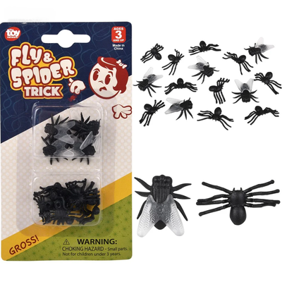 Fly And Spider Trick 15 Flies and 10 Spiders