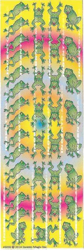 Frogs Die Cut Stickers (25 Sheets)