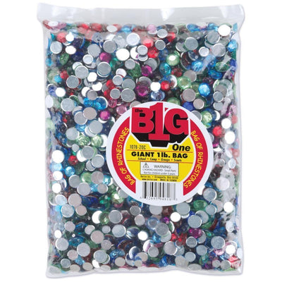 Rhinestone Assorted Color 1lb (Closeout)