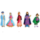 Purim characters Cutout 3" 20/sets