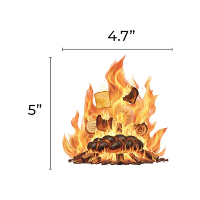 Fire with Bread 5-inch Cutout 20/pk