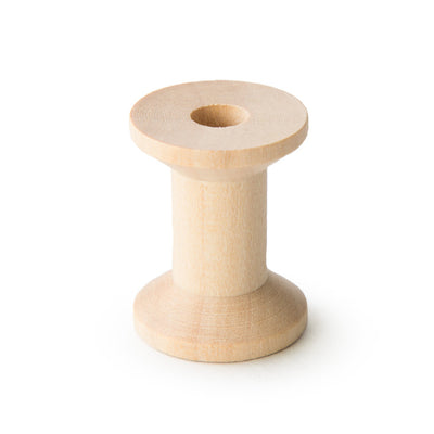 Wooden Thread Spool Single Piece 1-1/8" x 7/8" (Closeout)