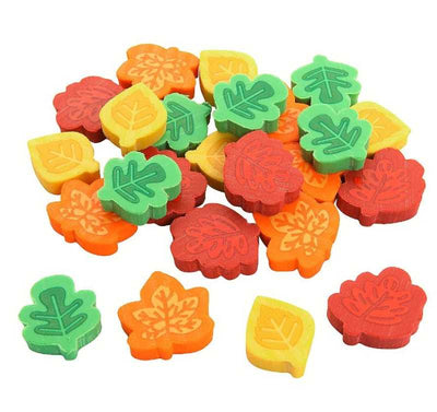 Bulk Mini Fall leaf Erasers 144/pk