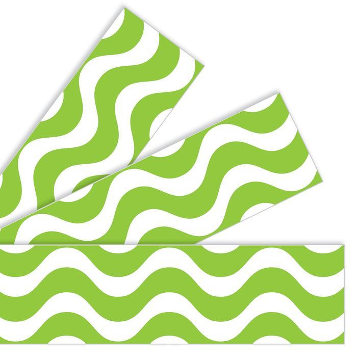 Wavy Lime Borders 2 3/4in x 35 3/4ft 12/pk (Discontinued)