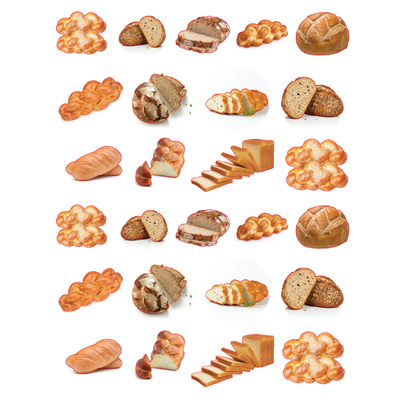 Hamotzi Stickers 1" Die Cut Color Print 10/pk