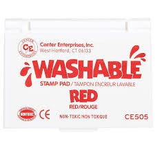 Red Washable Stamp Pad