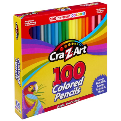 CraZart Colored Pencils 100 ct. Box