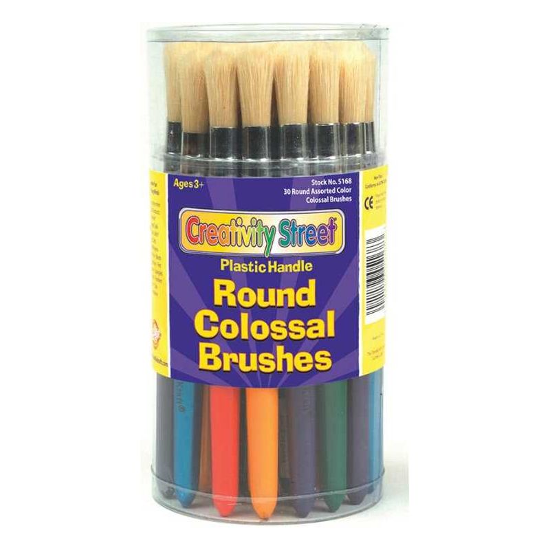 Colossal Brushes 7-1/4" Assorted Colors (10 Pack)