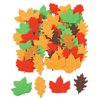Fall Leaves Self Adhesive Shapes 2" 48/pk (out of stock)