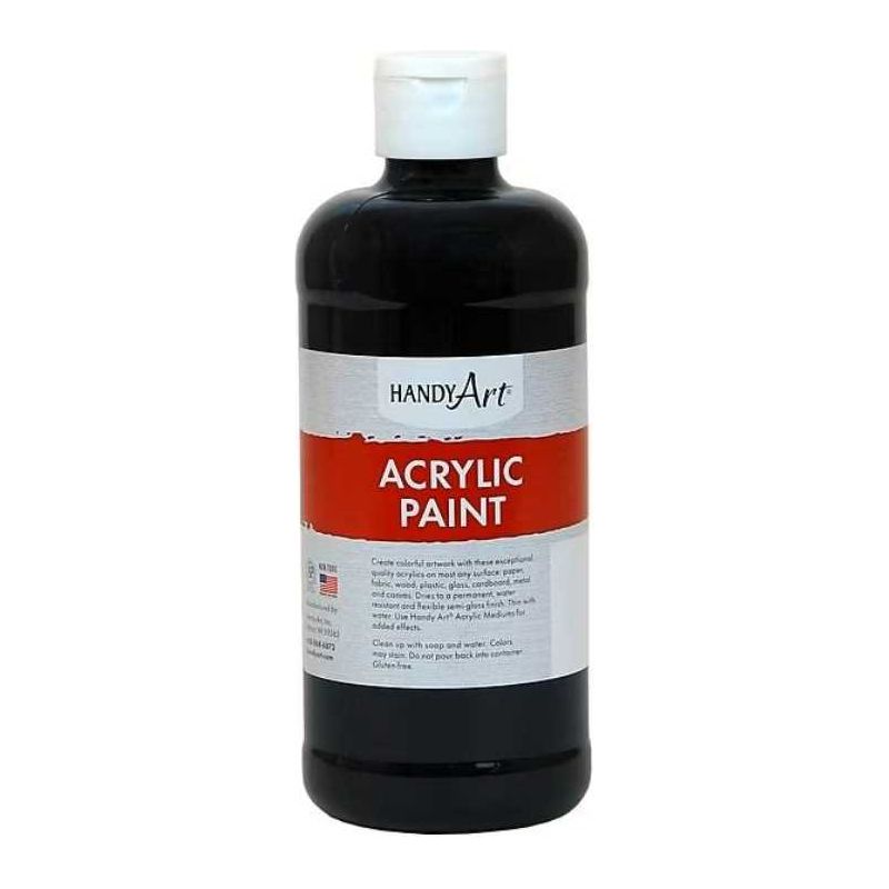 Acrylic Paint 8 Oz (Black)