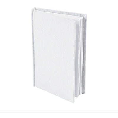 3 3/4" x 5 3/4" DIY Classic White Canvas Journal Books - 12/pk