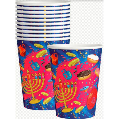 Chanukah Paper Cups 9oz 10/pk