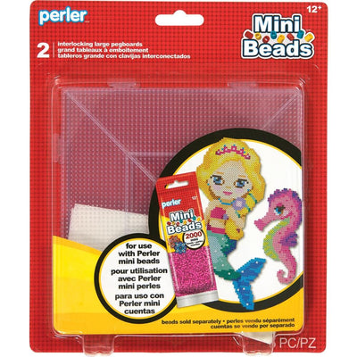 Perler Mini Beads Large Pegboards, 2 Count