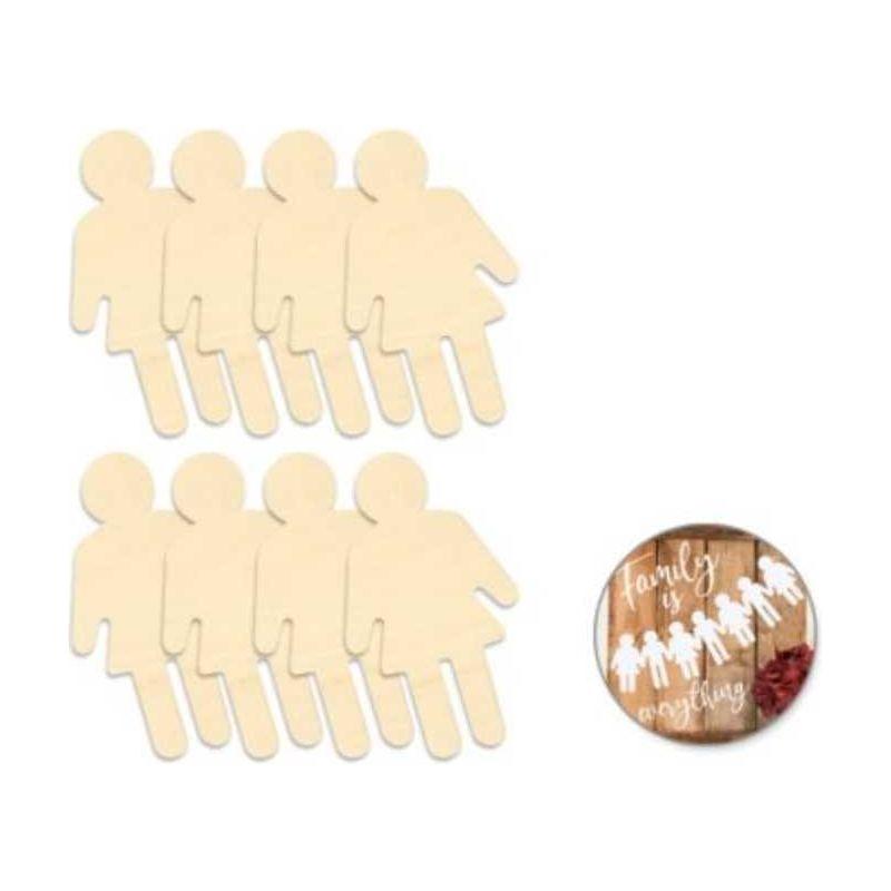 DIY Wood Shapes Girl 8/pk (discontinued)