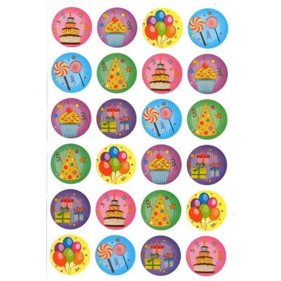 Birthday Symbol Stickers 1" (10 Sheets)