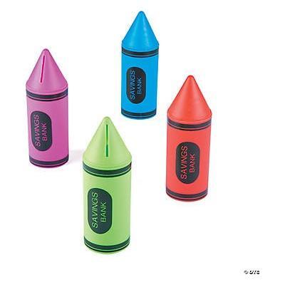Crayon Banks 2" x 6" 1/pc