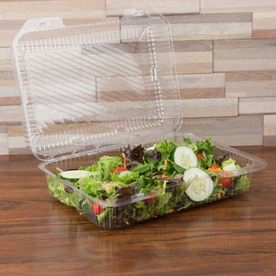 12"x8"x4" Clear hinged container 150/cs