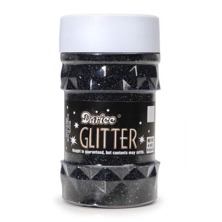Glitter Jar - Black - Big Value - 4 Ounces (Closeout)
