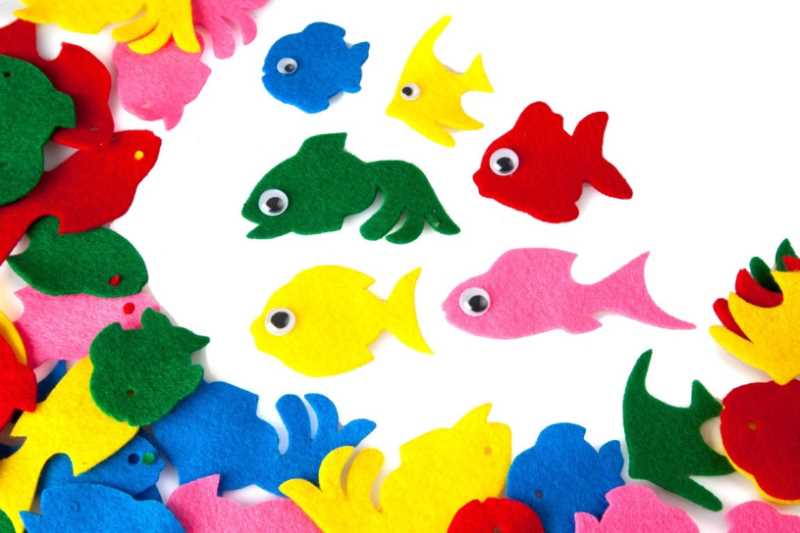 Fish Felt Shapes  60/pk