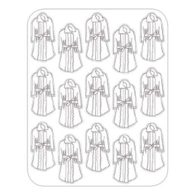 Kittel Stickers 1 1/2" x 3/4" 6 Sheets