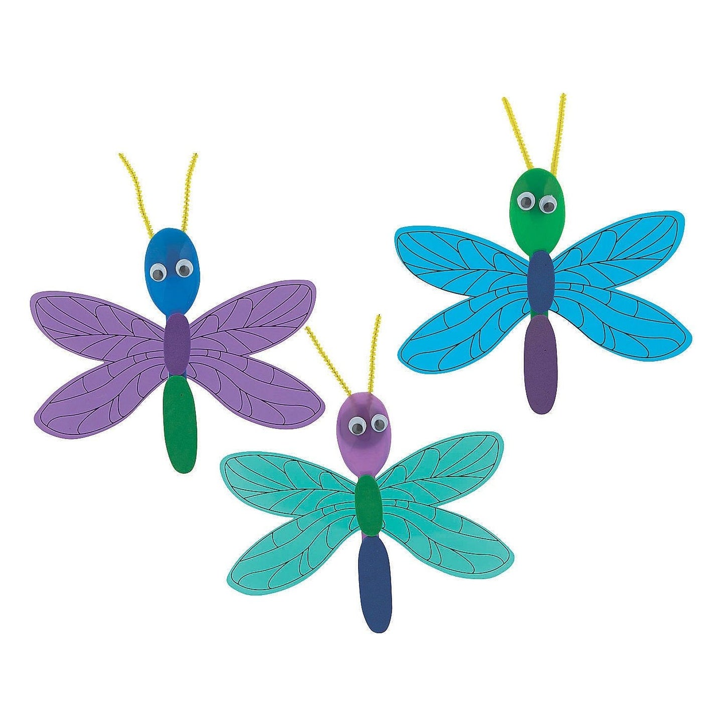 Dragonfly Spoon Craft Kit, 6 1/2" x 5 1/2" 12/pk