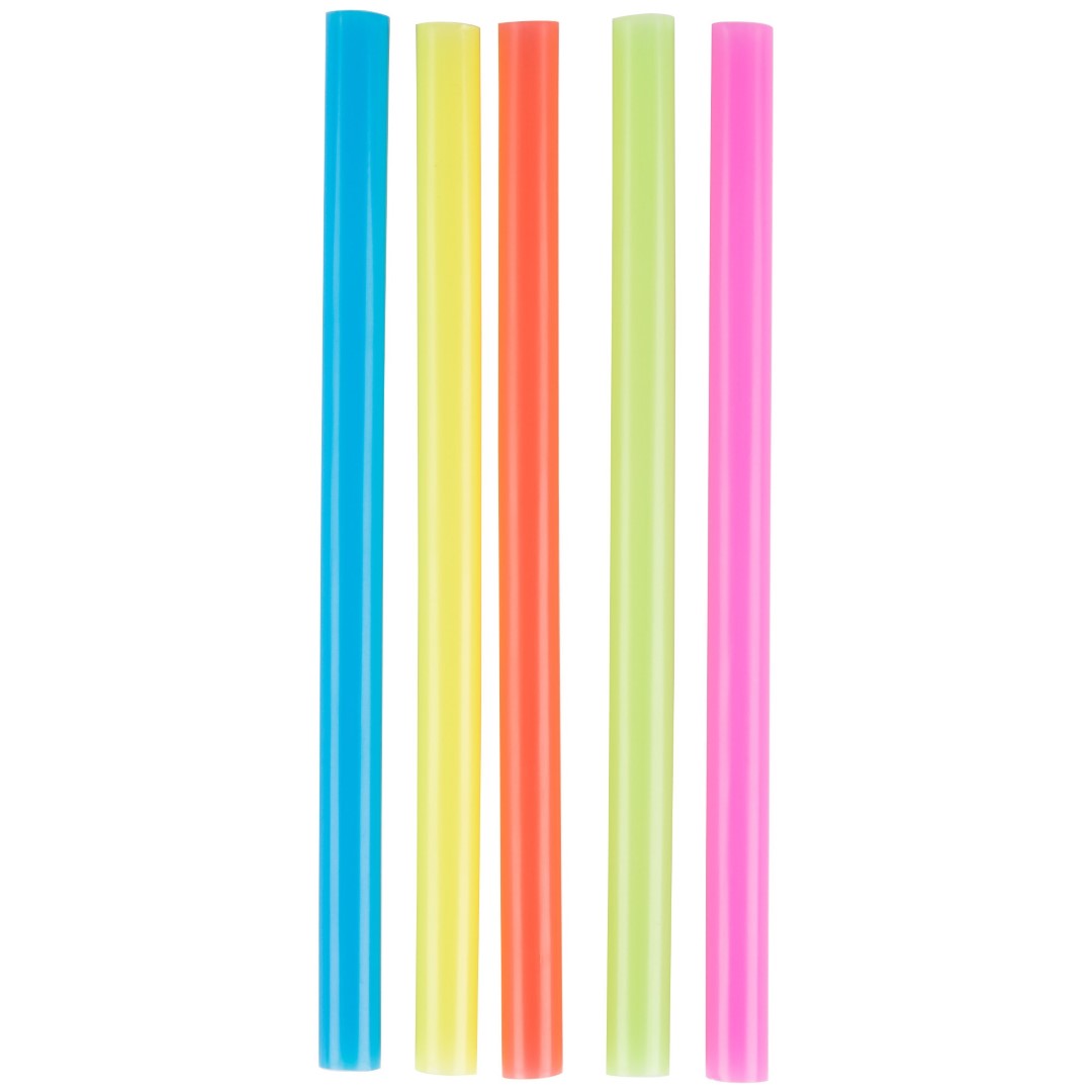 Neon Unwrapped smoothie Straw 8 1/2" 100/Box