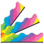 Tie-Dye Trimmers 2 1/4in x 39ft 12/pk (Discontinued)