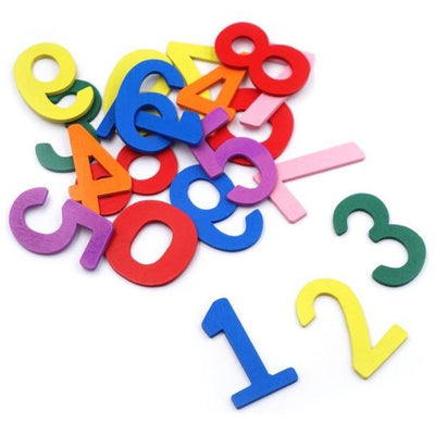 Wood Number Cutouts Assorted 20pcs