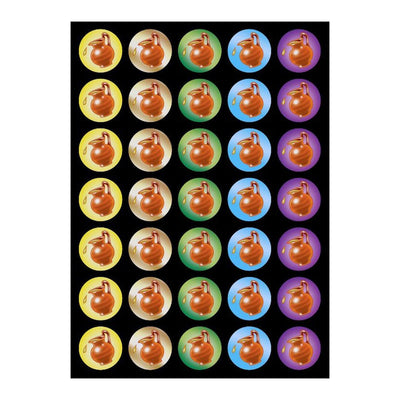 Oil Jars Sticker 3/4" 10 Sheets