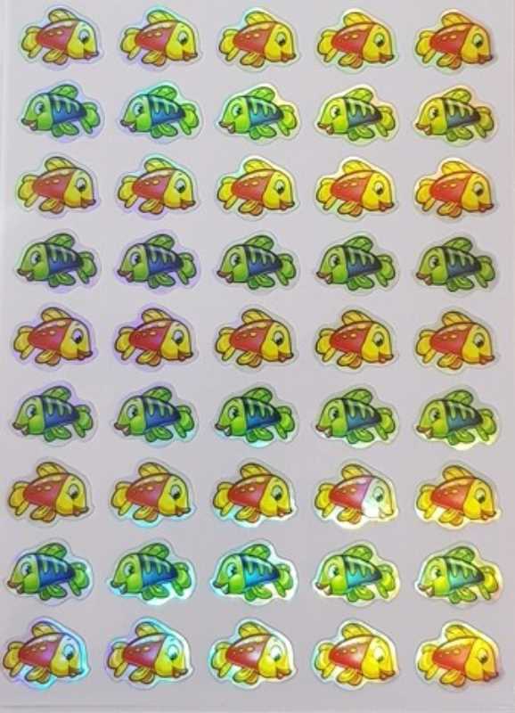 Metallic Fish Stickers (10 Sheets)