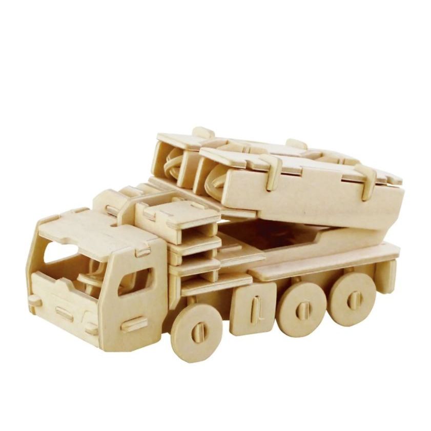 3D Wooden Puzzle: Missle Truck