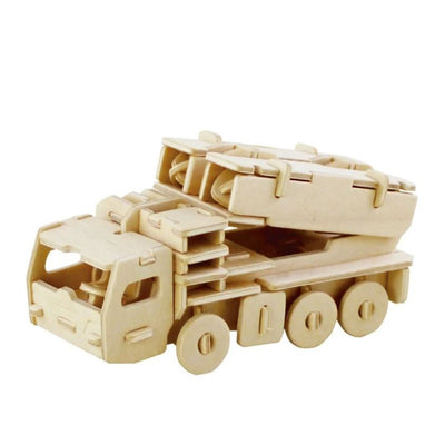 3D Wooden Puzzle: Missle Truck